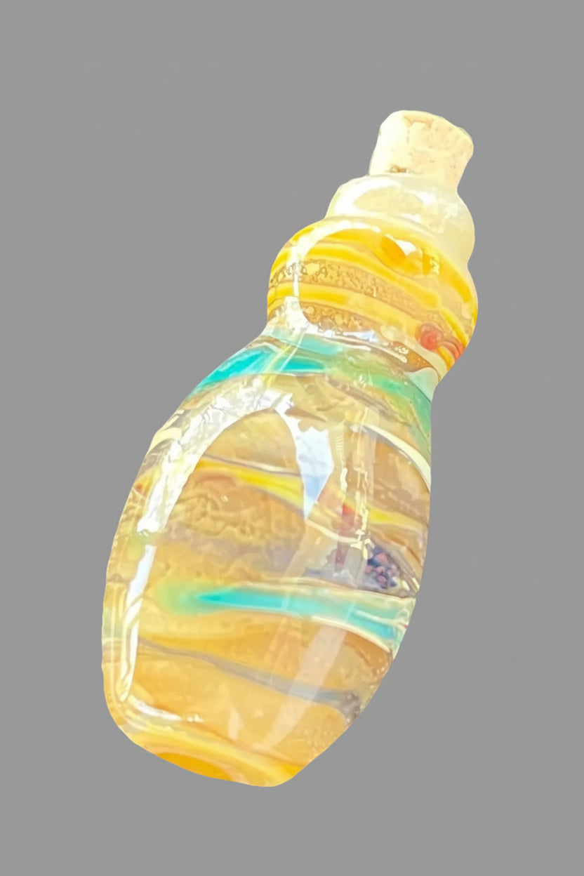 Decorative or wearable tiny bottles.