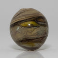 Earth tones lampwork bead