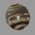 Earth tones lampwork bead - Flash Flood